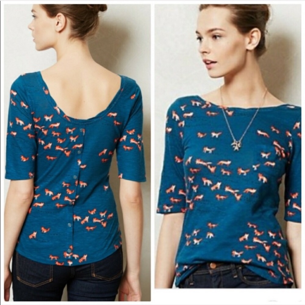 Anthropologie Postmark Fox Shirt
